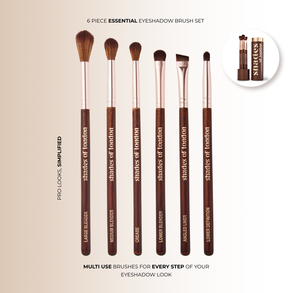 Essential 6-Piece Eyeshadow Brush Set